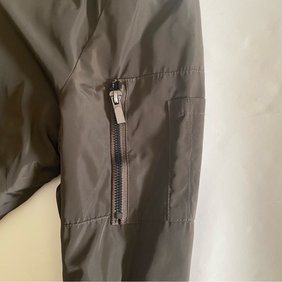 Olive Zara Bomber jacket - Picture 3 of 5